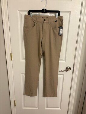 TravisMathew Open To Close Pants 32 Khaki NWT